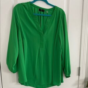 Tahari Bright Green Women's Blouse